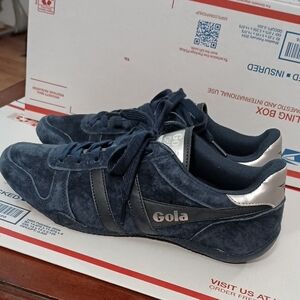 Gola Navy and Silver Sneakers Size 40/7